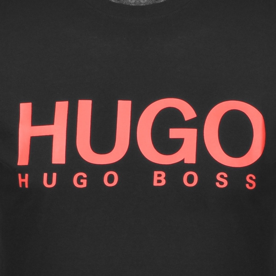 Alternative Image for ProductHUGO Dolive Crew Neck Short Sleeve T Shirt Black3